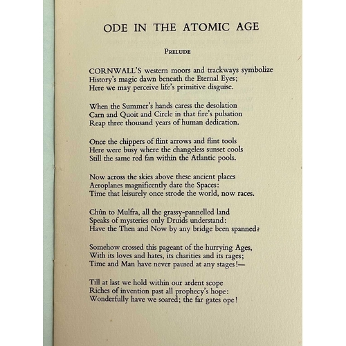 385 - NICHOLS, Wallace Six works 'Ode in the Atomic Age', signed, Worden Ltd, 1955; 'Saint Caedmon's Feast... 