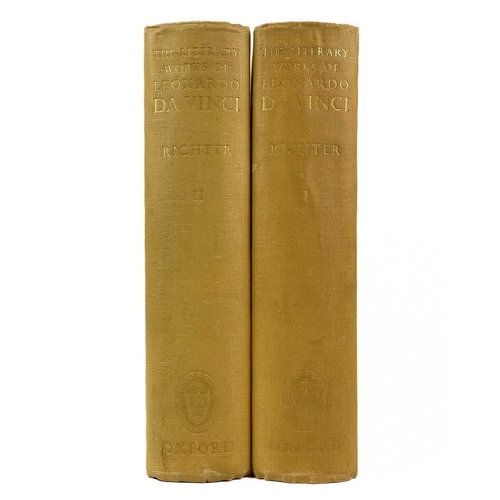 392 - RICHTER, Jean Paul (ed) 'The Literary Works of Leonardo Da Vinci,' Second edition enlarged, two volu... 