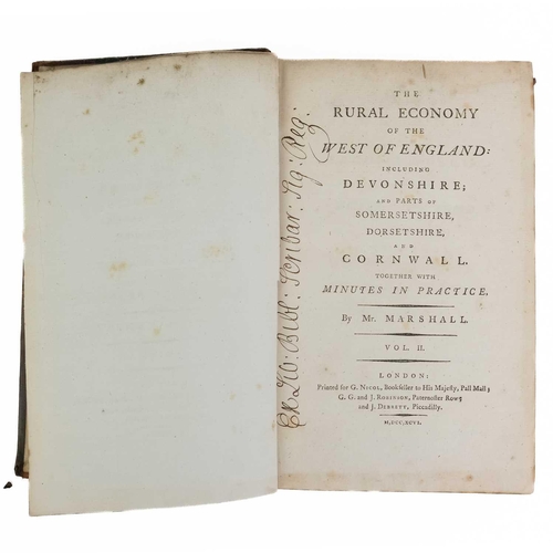 394 - Mr Marshall 'The Rural Economy of the West of England: Including Devonshire; and Parts of Somersetsh... 