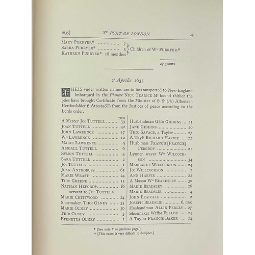 398 - Quakerism Seven works. John Camden Hotten (ed). 'the Original Lists of Persons of Quality;.....Who W... 