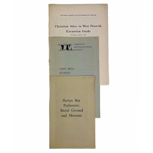 40 - Archaeology in Cornwall Thirty seven good booklets. C. E. Vulliamy. 'Prehistoric Remains in West Pen... 