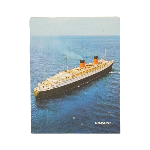 408 - 'Cunard' menus. A singular collection of over thirty Dinner and Lunch menus, mostly from the 50's an... 