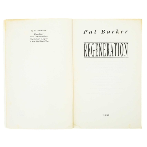 416 - Three Uncorrected Proof copies Pat Barker, 'Regeneration', Viking, first proof copy of first volume ... 