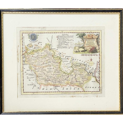 423 - John Cary. 'South Britain,' Engraved map with colour boarders, some light spotting, London, 1787, 30... 