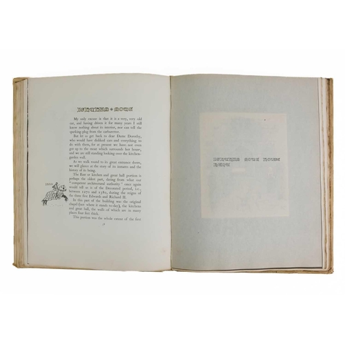 425 - (Signed) ALDIN, Cecil. 'Old Manor Houses,' Number 348 of 380 copies signed by the author, with his o... 