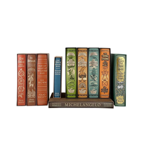 438 - FOLIO SOCIETY Fifteen Titles Three 'Charles Darwin' titles, 'Tales From Shakespeare', 'History Of We... 