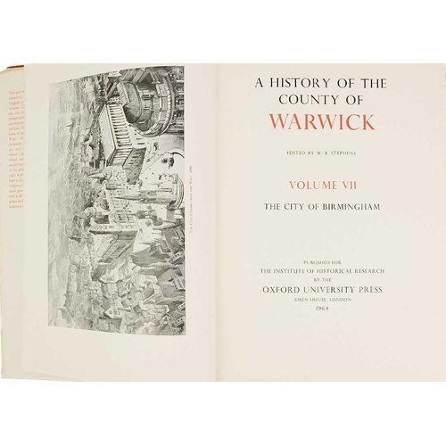 449 - 'The Victoria History of the County of Warwick,' Volumes V, VII and VIII, with the last two having d... 