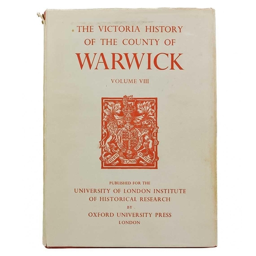 449 - 'The Victoria History of the County of Warwick,' Volumes V, VII and VIII, with the last two having d... 