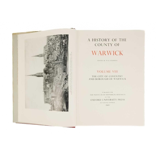 449 - 'The Victoria History of the County of Warwick,' Volumes V, VII and VIII, with the last two having d... 