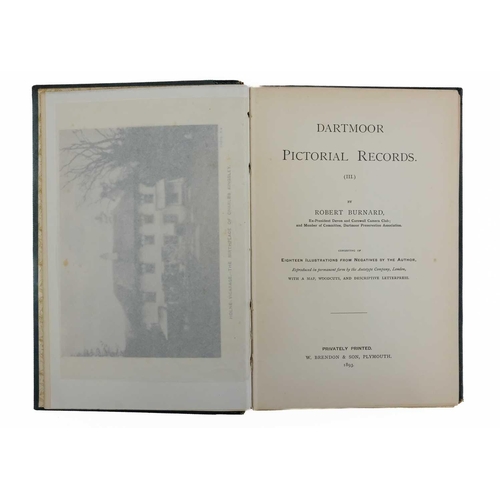 457 - Robert Burnard Dartmoor Pictorial Records 1890 4 Vols