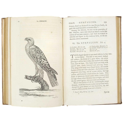 458 - (Thomas Pennant) Pennant's British Zoology Two volumes. Full polished calf, cellophane repair to fro... 