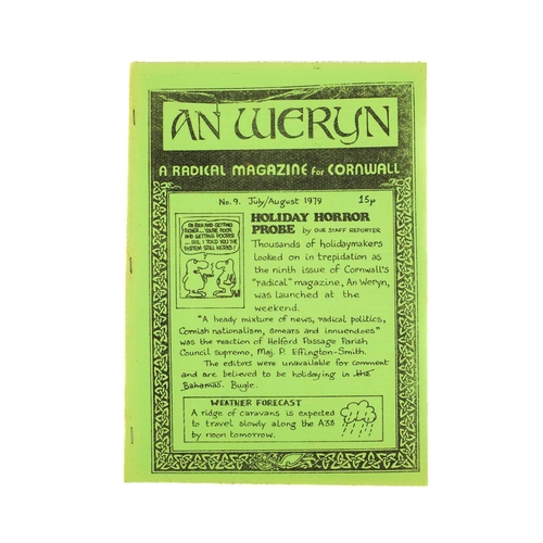 46 - Cornish independence. A run of numbers 6-11 of 'An Weryn. A Radical Magazine for Cornwall', 1979; 'C... 