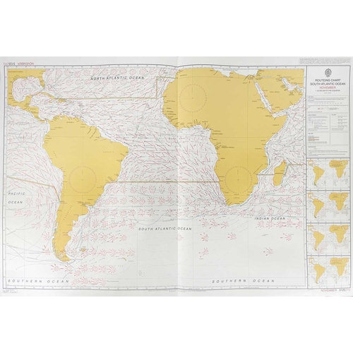 461 - A Selection of over One Hundred Sea Charts From Around the World Comprising Exotic Ports and Destina... 