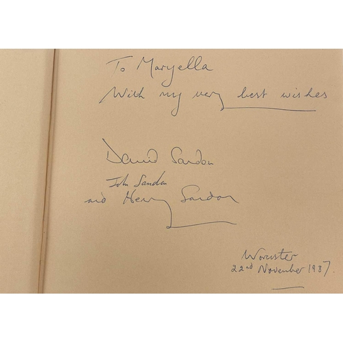 467 - SANDON, Henry Four signed books on Worcester Ceramics 'Grainger's Worcester Porcelain', signed to Ma... 