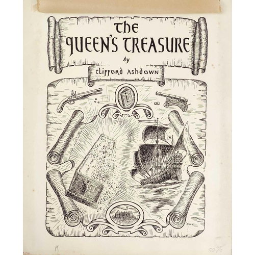 493 - William DIXON Two original illustrations for the book 'The Queens Treasure'. Written by Clifford Ash... 