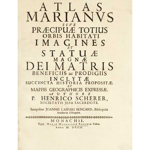 504 - P. Henrico Scherer (1628-1704) 'Atlas Marianus' 'Sive Praecipuae Totus Orbis Habitati Imagines Magna... 