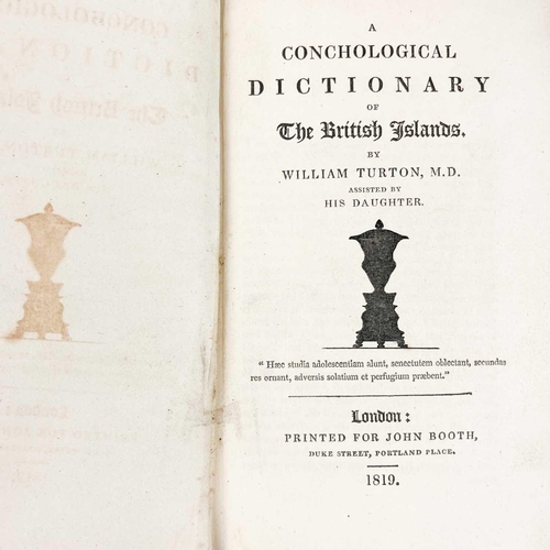 506 - TURTON, William (assisted by his daughter). 'A Conchological Dictionary of the British Islands,' Fir... 