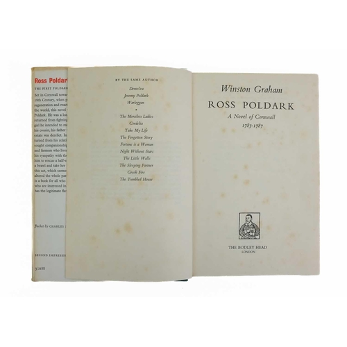 53 - GRAHAM, Winston. The first five works. 'Ross Poldark,' second impression, reprint, unclipped dj by C... 