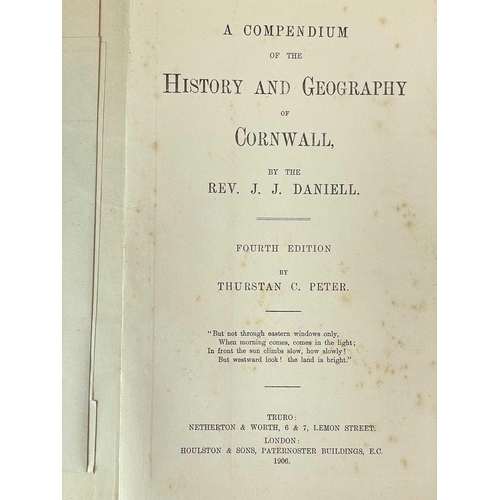 56 - Thirteen works on Cornwall. Thurstan C. Peter and J. J. Daniel. 'A Compendium of the History and Geo... 