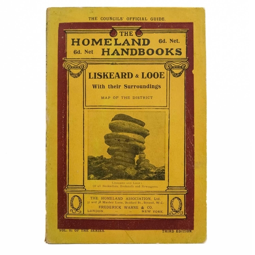 57 - The Homeland Handbooks Four works 'Newquay, The Vale of Lanherne and Perranzabuloe,' fourth edition,... 