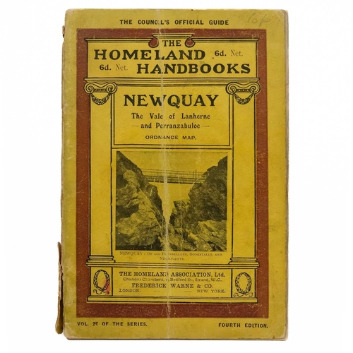 57 - The Homeland Handbooks Four works 'Newquay, The Vale of Lanherne and Perranzabuloe,' fourth edition,... 