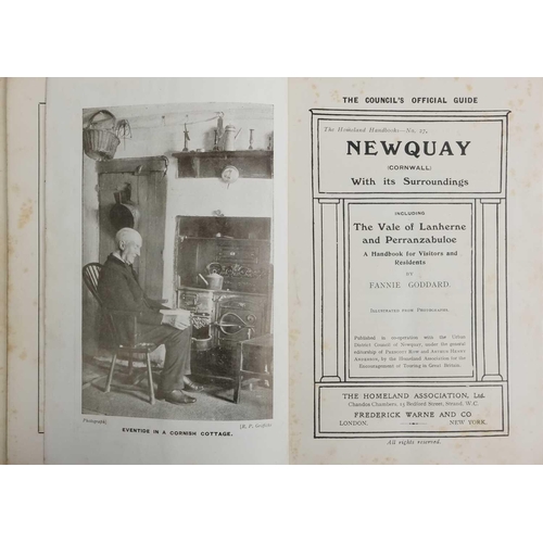 57 - The Homeland Handbooks Four works 'Newquay, The Vale of Lanherne and Perranzabuloe,' fourth edition,... 