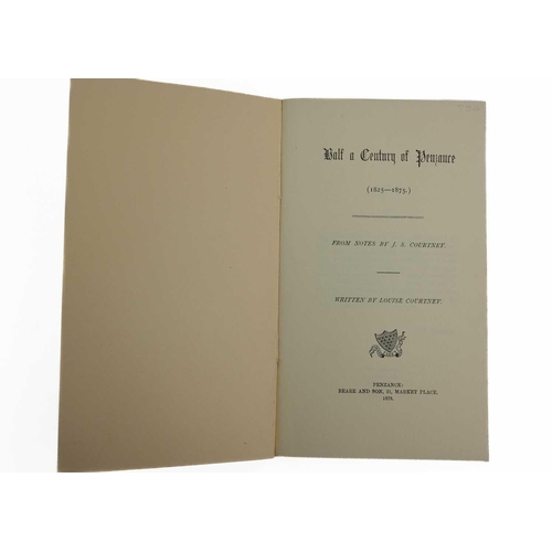 90 - MILLET, G. B (editor) 'Official Guide to Penzance,' Original embossed cloth, rubbed and bumped, late... 