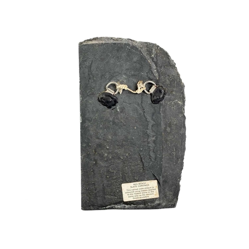 135 - A John Mainwaring carved wood sculpture 'Starling'. Height 7.5cm. Together with another carved wood ... 