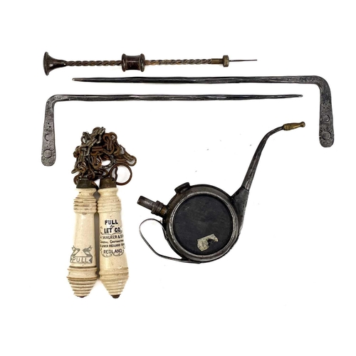 140 - A plaster sculpture of a Sleeping Lion, after Canova. Height 15cm, length 31.5cm, together with a pr... 