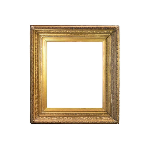 161 - A large 19th century gesso gilt frame. 100.5cm x 102.5cm, together with another large 19th century f... 