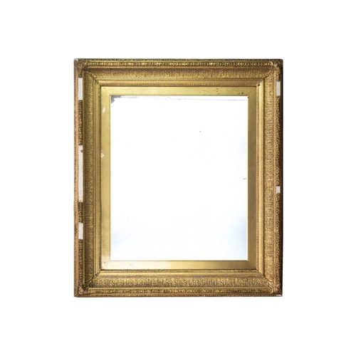 161 - A large 19th century gesso gilt frame. 100.5cm x 102.5cm, together with another large 19th century f... 