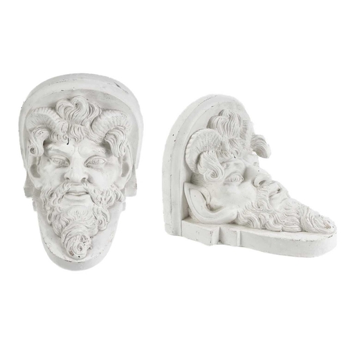 163 - Peter HONE (b.1941) The property of Peter Hone. A pair of plaster wall brackets, cast in relief with... 