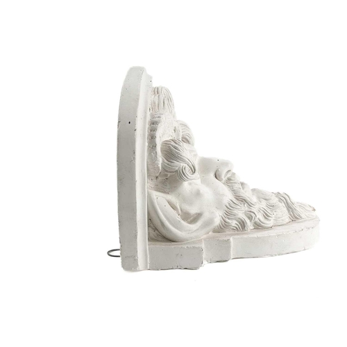 163 - Peter HONE (b.1941) The property of Peter Hone. A pair of plaster wall brackets, cast in relief with... 