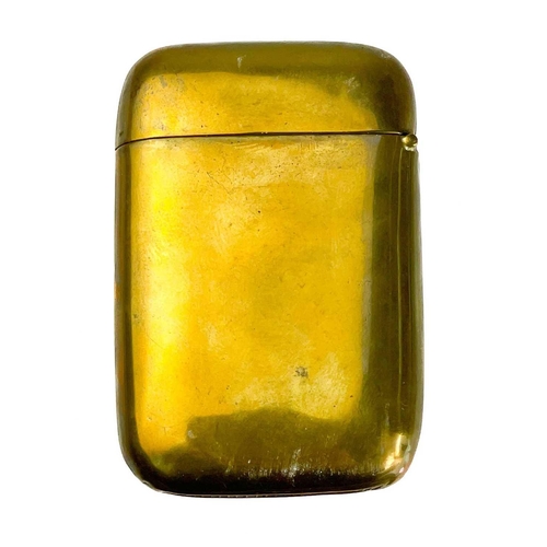 171 - Five Victorian nickel plated brass vesta cases. Comprising: an owl with green glass eyes, a fish wit... 