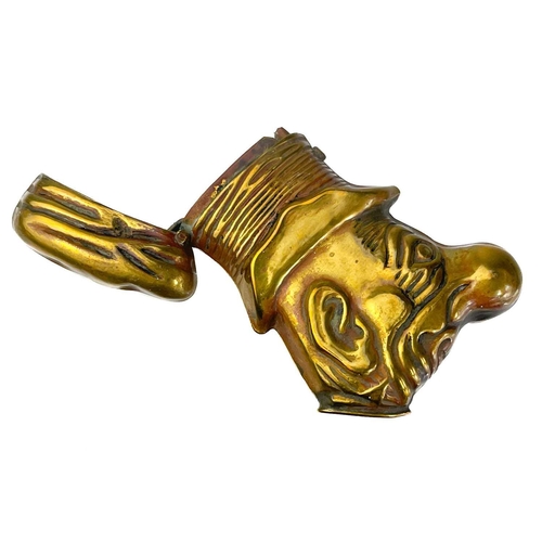 171 - Five Victorian nickel plated brass vesta cases. Comprising: an owl with green glass eyes, a fish wit... 