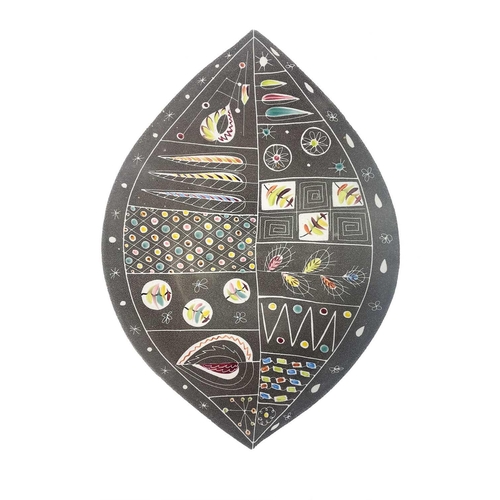 18 - A 1950s Glyn Colledge Cheviot Ware bowl of elliptical form. Painted signature and printed marks to b... 