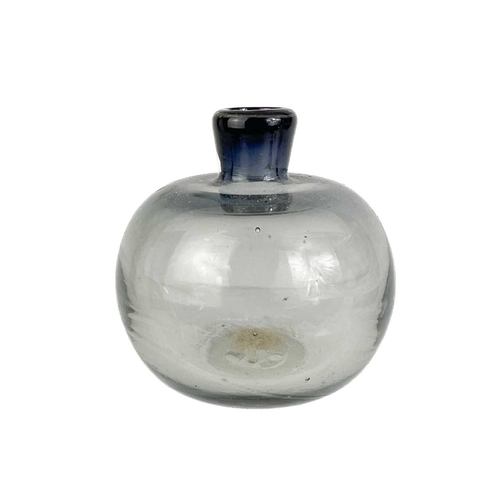 31 - A Norman Stewart Clarke art glass vase. Dated 1989, together with a T S Ackroyd art glass vase and o... 