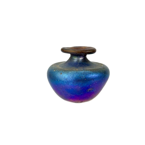 31 - A Norman Stewart Clarke art glass vase. Dated 1989, together with a T S Ackroyd art glass vase and o... 