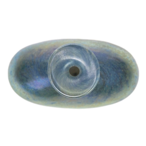 37 - Norman Stuart Clarke studio glass bottle vase. Golden seascape pattern, signed and dated 92, height ... 