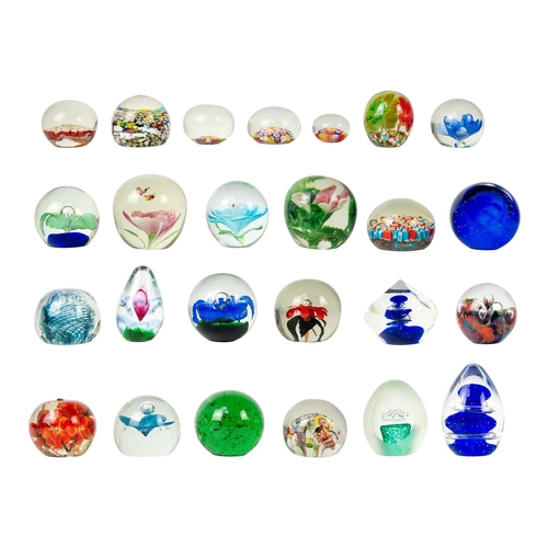 383 - A collection of paper weights. twenty five in total.