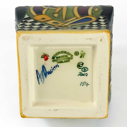 396 - A Moorcroft Pottery Field of Gold vase by Alicia Amison. Seconds quality, signed to base 2010 154, h... 