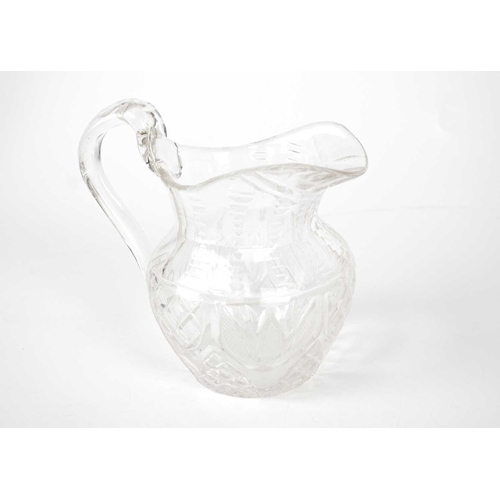 417 - A set of six similar 19th century syllabub glasses. Tallest 10cm, together with a pair of glass cand... 