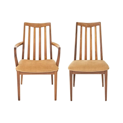 43 - A mid century G Plan teak oval extending dining table. Height 72cm width 163cm depth 107cm, together... 