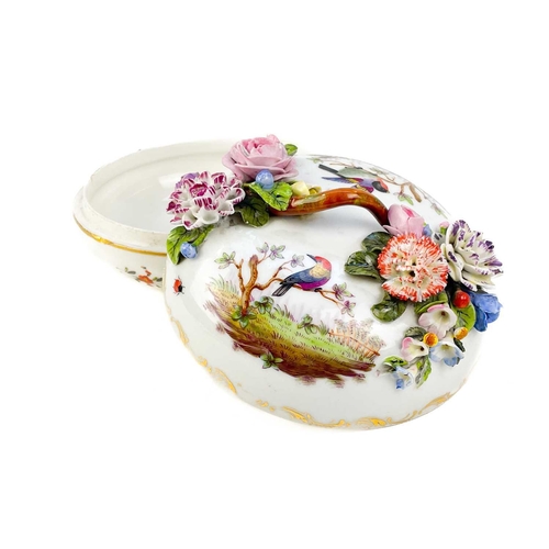 482 - A French porcelain Jacob Petit style clock. With a watch movement by Thomas Woodward Gosport, height... 