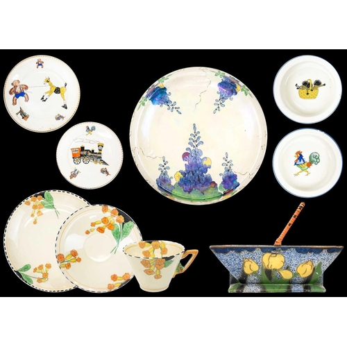 496 - A Burleigh Ware Meadowland pattern tea set. Comprising of six cups, saucers and plates, and a cake p... 