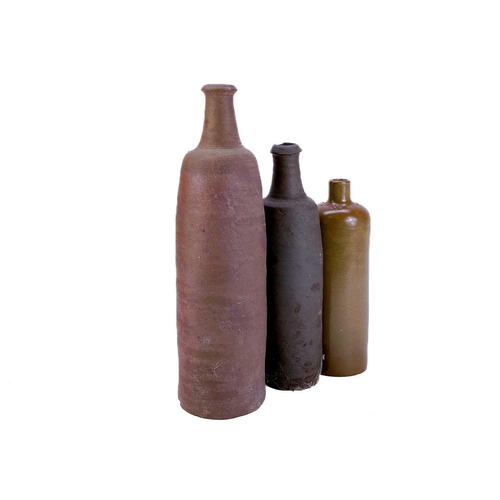 501 - A 20th century stoneware ewer of large proportions. Unsigned. Height 39cm, together with a 19th cent... 