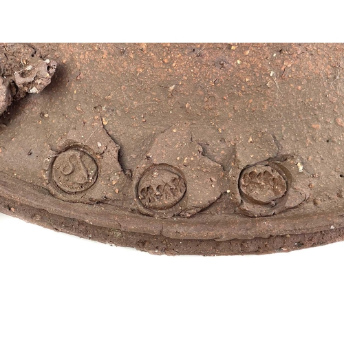 504 - Peter Smith - Bojewyan Pottery, Cornwall. Two twin-handled bowls. The largest height 9cm, diameter 3... 