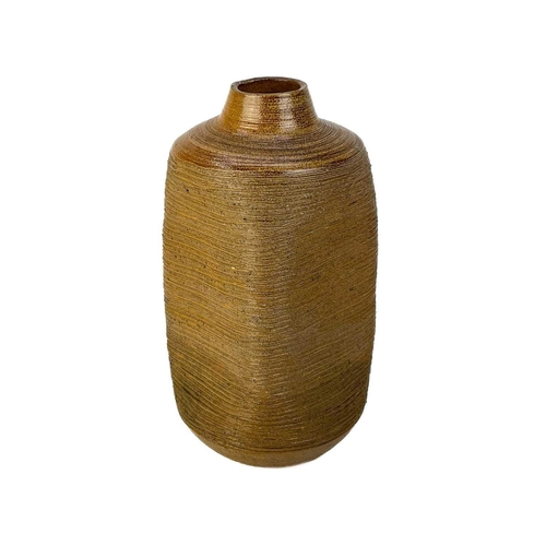 512 - Janet Leach (1918-1997) large stoneware salt glaze vase. Personal and Leach impressed marks, slightl... 