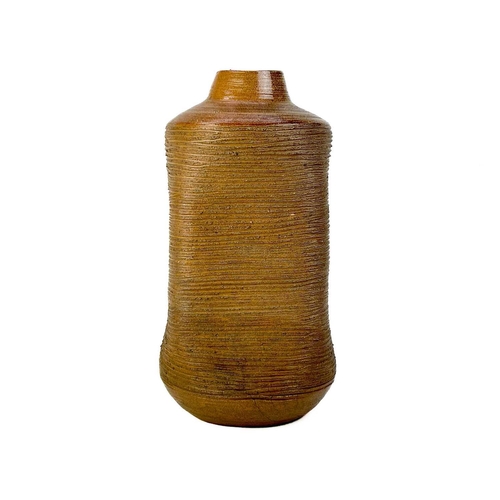 512 - Janet Leach (1918-1997) large stoneware salt glaze vase. Personal and Leach impressed marks, slightl... 
