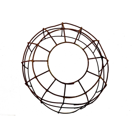 536 - Two crab pots. Great for decorative garden use, diameter 82cm, height 50cm.